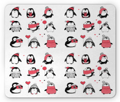 Penguins Merry Xmas Mouse Pad