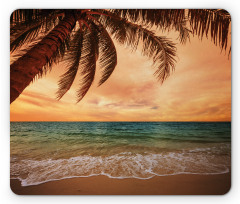 Exotic Seascape with Palm Mouse Pad