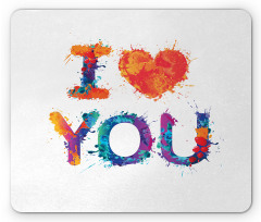 Watercolor Phrase Mouse Pad