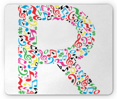 Cool and Musical Font Mouse Pad