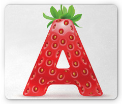 Fun Strawberry Theme Mouse Pad