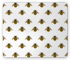 Honey Maker Insect Pattern Mouse Pad