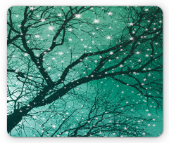 Stars Bare Branches Mouse Pad