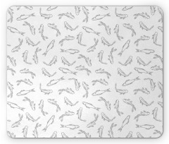 Marine Theme Fishes Mouse Pad