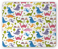 Dinosaurs Colorful Mouse Pad