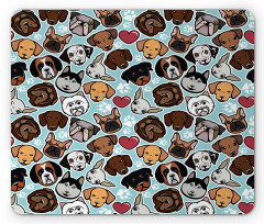 Canine Breeds Love Mouse Pad