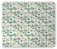 Wheeled Activity Design Mouse Pad