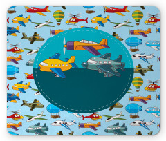 Cartoon Airplanes Mouse Pad