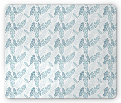 Grunge Feathers Mouse Pad