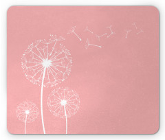 Sketch Style Flowers Mouse Pad