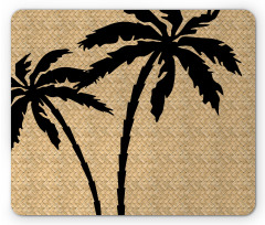 Palm Tree Silhouettes Mouse Pad