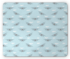 Old Aircraft Biplanes Mouse Pad