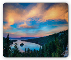 Sundown in the Woods Mouse Pad