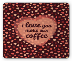 Coffee and Hearts Mouse Pad
