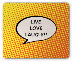 Speech Bubble Mouse Pad