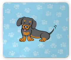 Happy Puppy Cartoon Mouse Pad