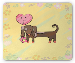 Colorful Dog Design Mouse Pad