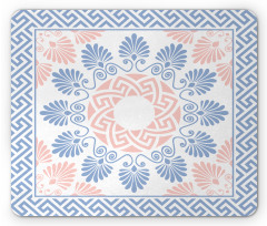 Pastel Floral Grecian Mouse Pad