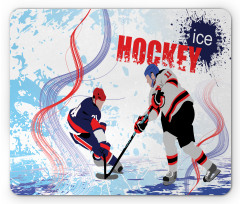 Players on Skating Rink Mouse Pad