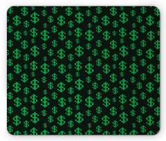 Pixel Art Dollar Pattern Mouse Pad