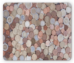 Euros and Cent Coins Mouse Pad