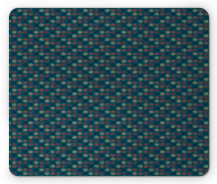 Circles and Stars Mouse Pad