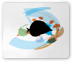 Discus Cichlid Silhouette Mouse Pad