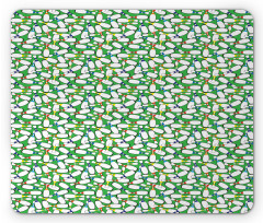 Colorful Pins on Green Mouse Pad
