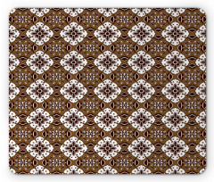 Batik Floral Pattern Mouse Pad