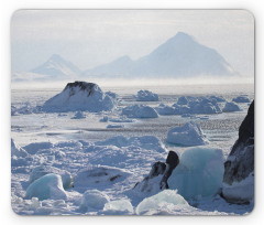 Arctic Winter Ice Lake Mouse Pad