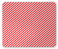 Diagonal Red Lines Mouse Pad