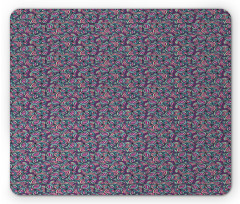 Ornamental Wavy Lines Mouse Pad