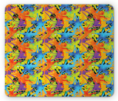 Color Splashes Funky Mouse Pad