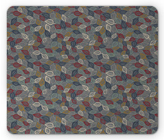 Faded Toned Leaves Art Mouse Pad