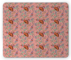 Pastel Magnolia Bouquet Mouse Pad