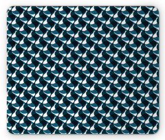 Wavy Stripes Pattern Mouse Pad