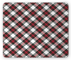 Plaid Motif Rhombuses Mouse Pad