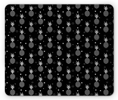 Monochrome Pineapples Mouse Pad