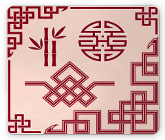 Oriental Design Elements Mouse Pad