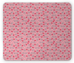 Hearts and Swirls Mouse Pad