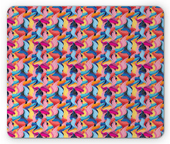 Abstract Unusual Waves Mouse Pad