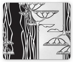 Abstract Plants Art Mouse Pad