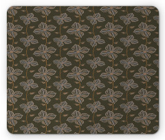 Blooming Petals Doodle Mouse Pad