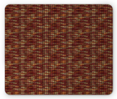 Brick Wall Earthy Colors Mouse Pad