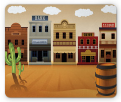 Wild West Village Town Mouse Pad