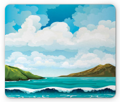 Waves Islands Blue Sky Mouse Pad