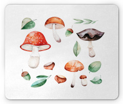 Fall Season Mushroom Mouse Pad