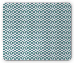 Retro Curves Tile Mouse Pad