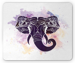 Watercolor Elephant Mouse Pad