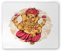 Dancing Animal Motif Art Mouse Pad